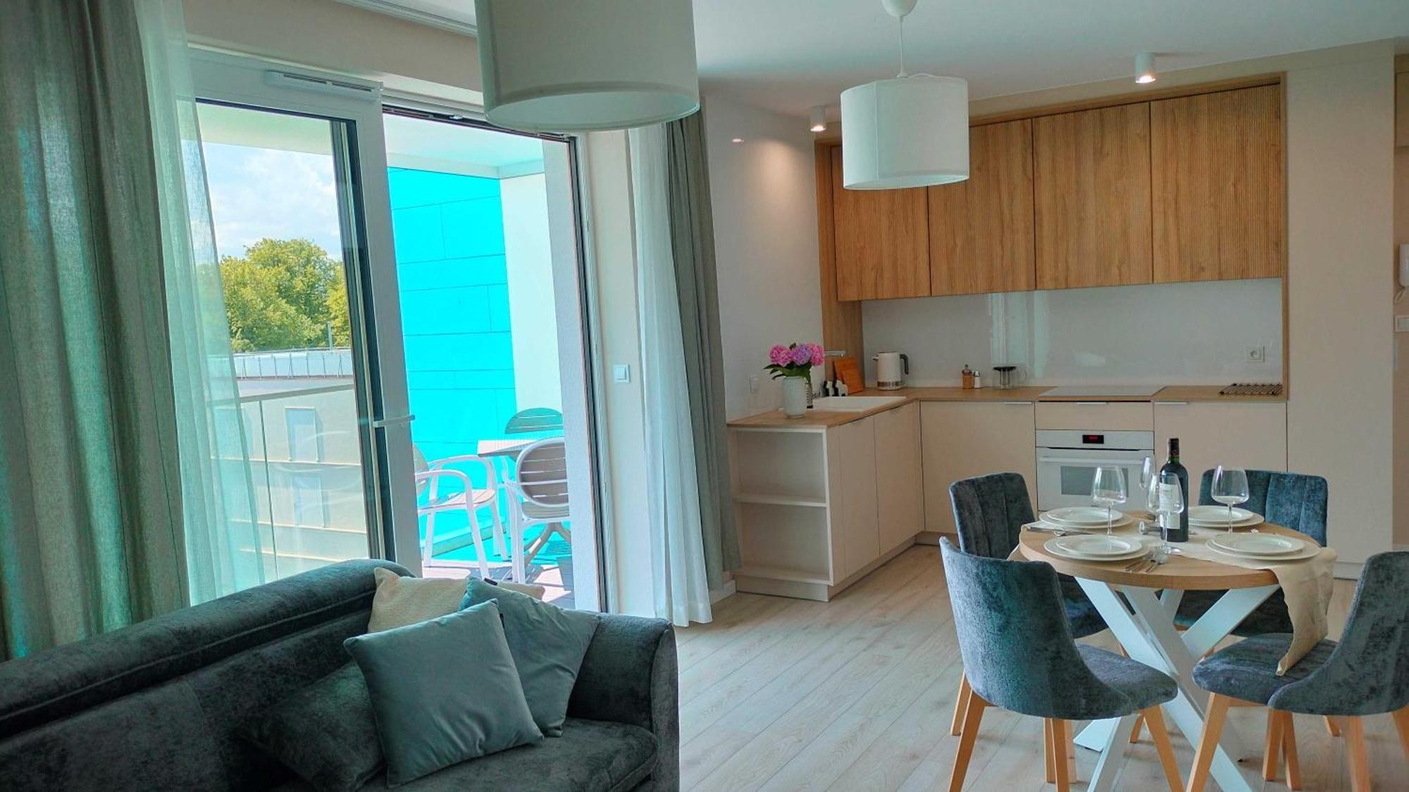 Cicha Przystan Apartamenty Whiteblue Sauna&Fitness&Parking Kolobrzeg Dış mekan fotoğraf